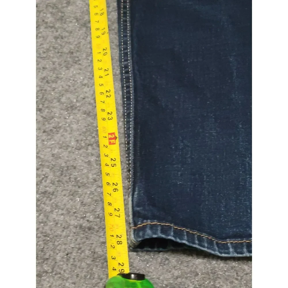 LEVI'S 505 Regular Fit Denim Jeans Men's 36 x 30 Zip Fly Dark Wash Stretch